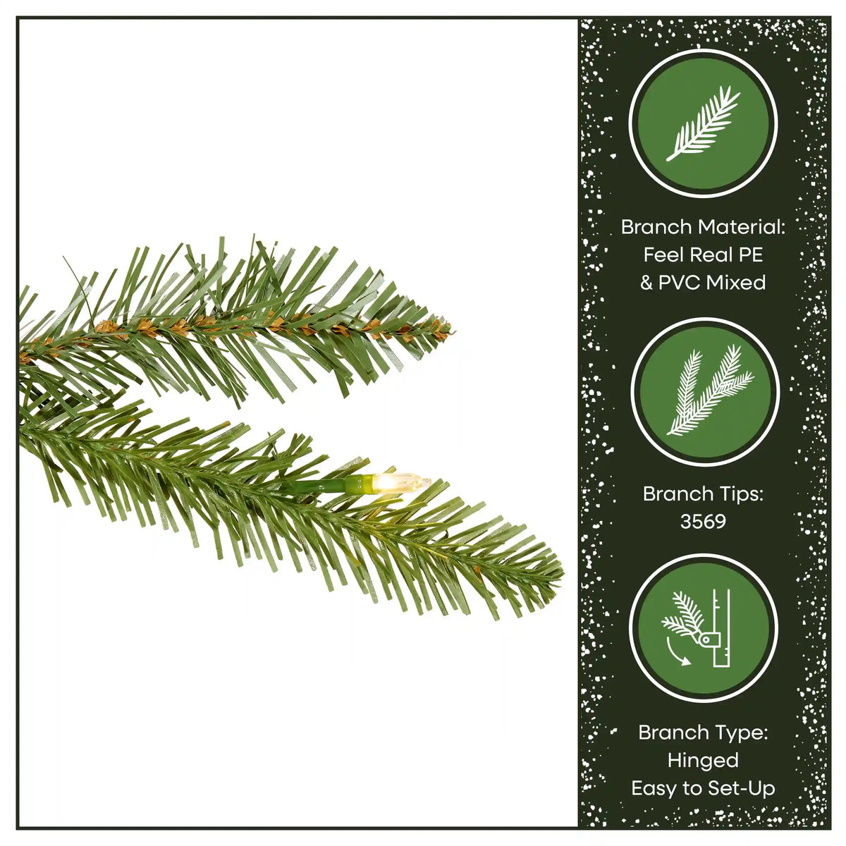 9 ft. Pre-Lit Northvale Fir with Warm White LED Lights