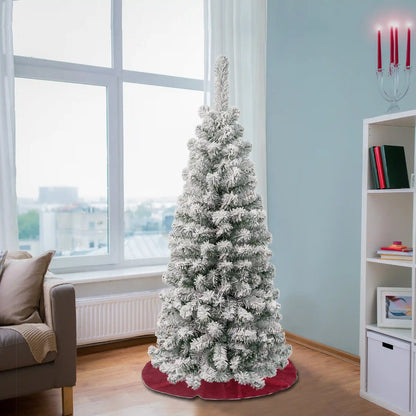 4.5 ft. Acacia Pencil Slim Flocked Tree