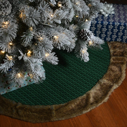 52 in. Rural Homestead Collection Quilted Tree Skirt