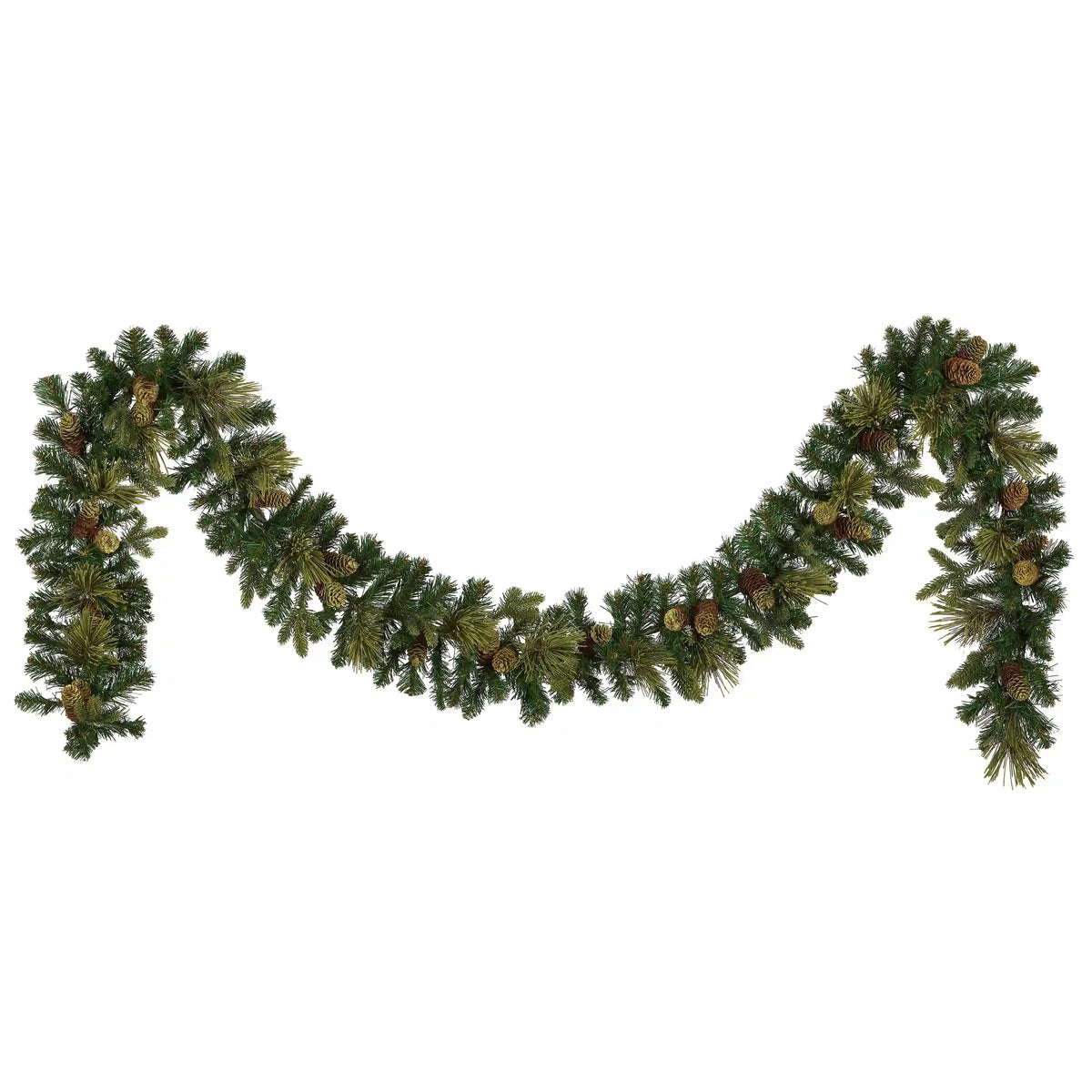 9 ft. Pre-Lit Carolina Pine Garland with Warm White LED Lights