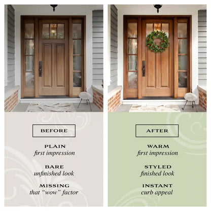 36 in. Pre-Lit Crestwood Spruce Wreath with Clear Lights, Plug-In
