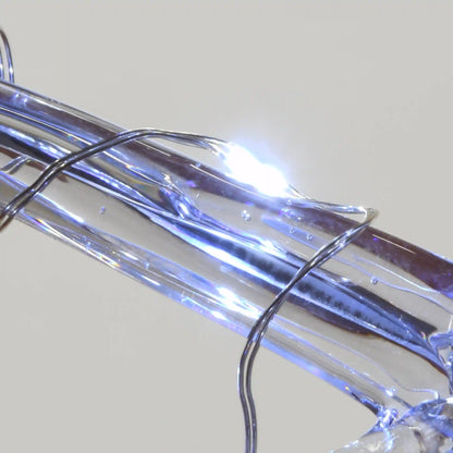 24 in. and 20 in. Ice Crystal Snowflakes with LED Lights, Plug-In