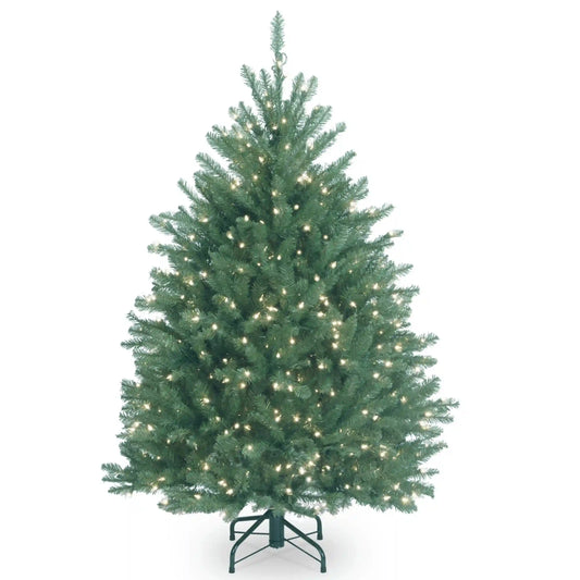 4.5 ft. Pre-Lit Dunhill Blue Fir Tree with Clear Lights, Plug-In