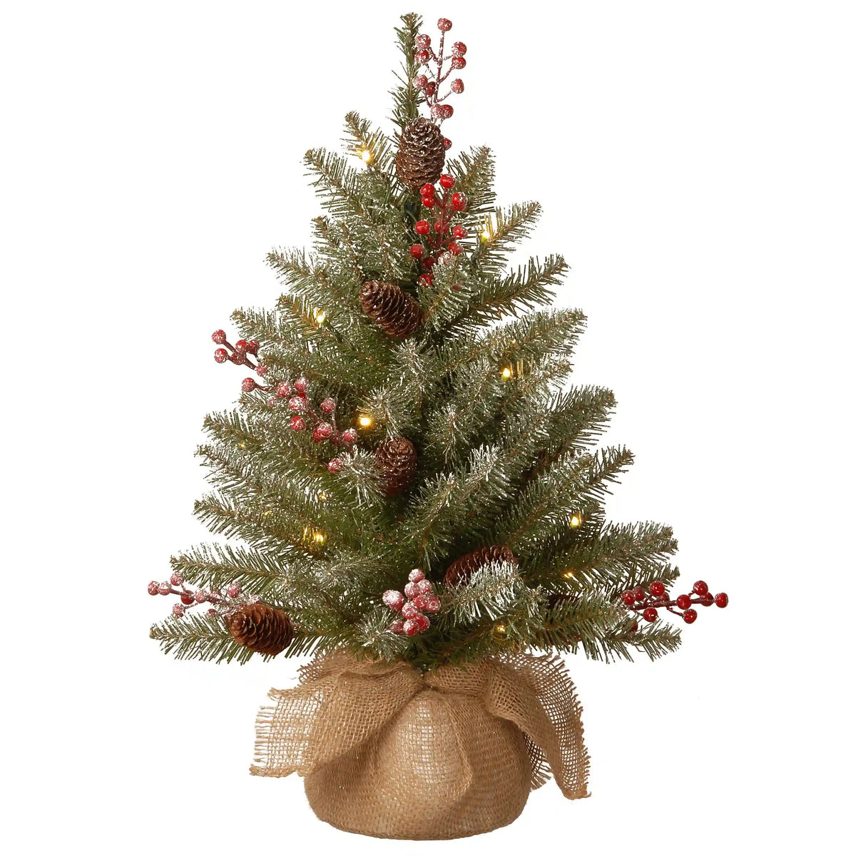 2 ft. Pre-Lit Dunhill Fir Tree with LED Lights