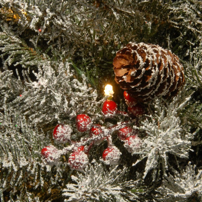 3 ft. Pre-Lit Dunhill Fir Tree with Warm White LED Lights