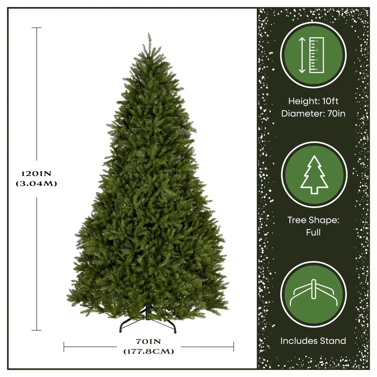 10 ft. Dunhill Fir Hinged Tree