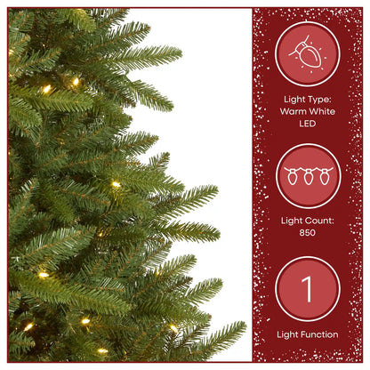 9 ft. Pre-Lit Northvale Fir with Warm White LED Lights