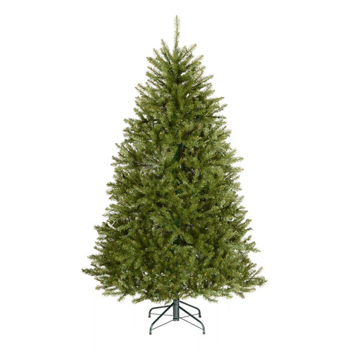 6 ft. Pre-Lit Dunhill Fir Hinged Tree with Clear Lights, Plug-In