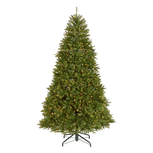 9 ft. Pre-Lit Dunhill Fir Hinged Tree with 900 Clear Lights