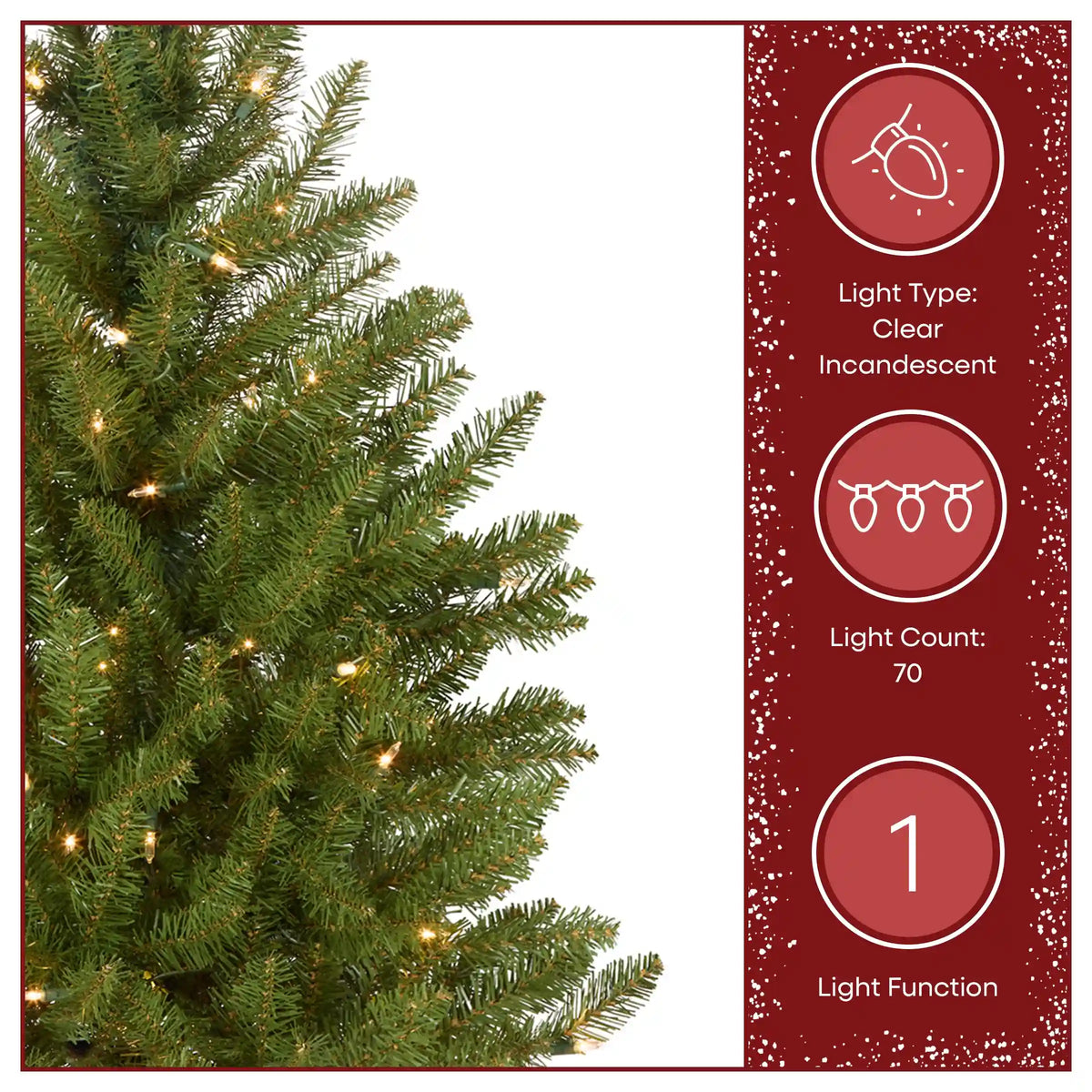 4 ft. Pre-Lit Dunhill Fir Entrance Tree  in Dark Bronze Pot with Clear Lights, Plug-In