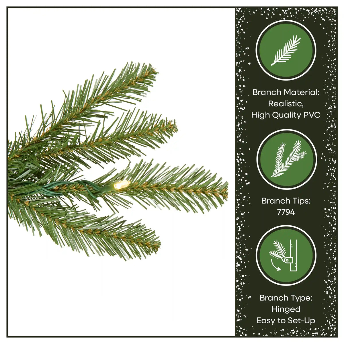 12 ft. Pre-Lit Dunhill Fir Tree with PowerConnect Dual Color LED Lights, Plug-In