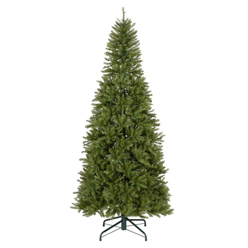 9 ft. Pre-Lit Dunhill Fir Slim Hinged Tree with Clear Lights, Plug-In