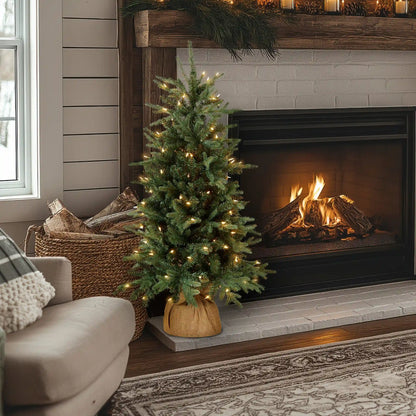 4 ft. Pre-Lit Everyday Collection Tree with Clear Lights, Plug-In