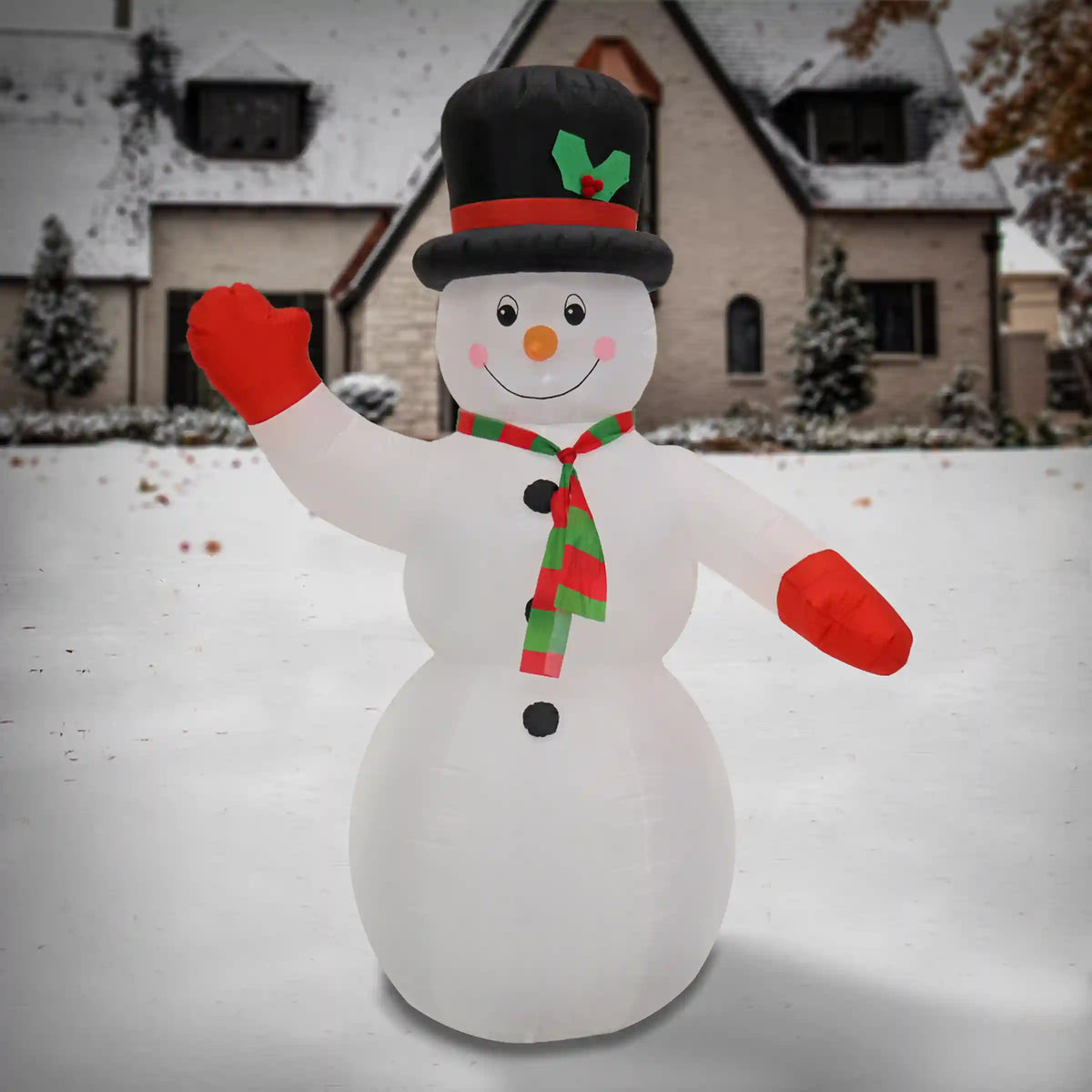 8 ft. Inflatable Prelit Snowman, Plug-In