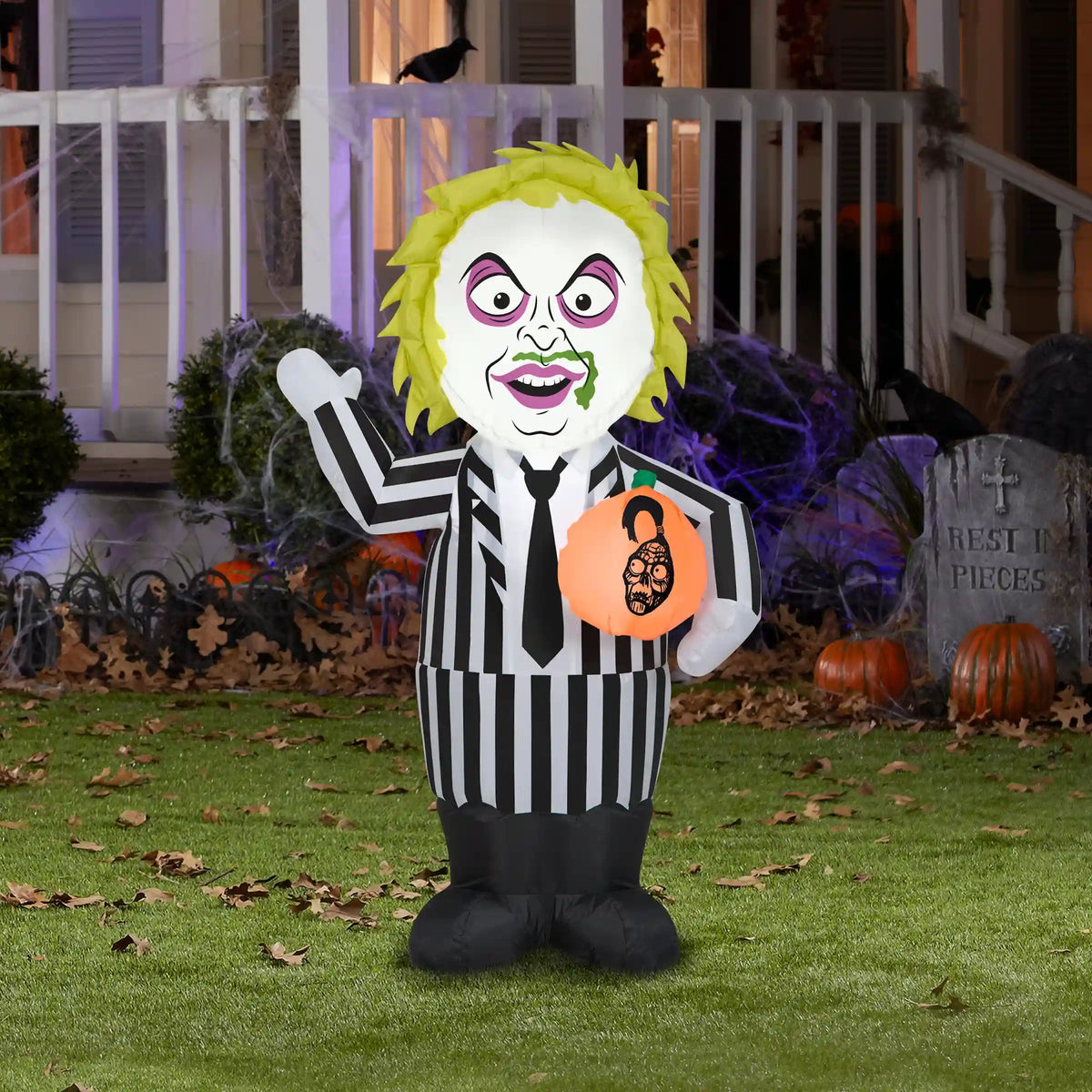 42 in. Halloween Beetlejuice Character Inflatable Decoration, Plug-In