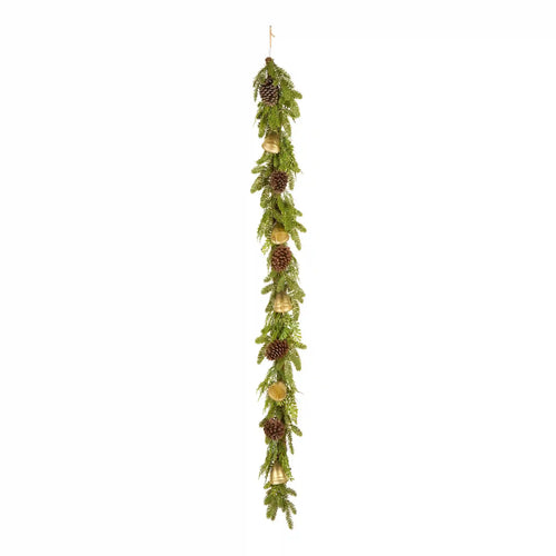 6 ft. Christmas Bells Pine Garland