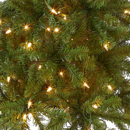 4.5 ft. Pre-Lit Kingswood Fir Pencil Tree with Clear Lights, Plug-In