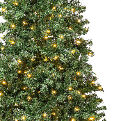 7.5 ft. Pre-Lit Linden Spruce Slim Tree with LED Lights, Plug-In