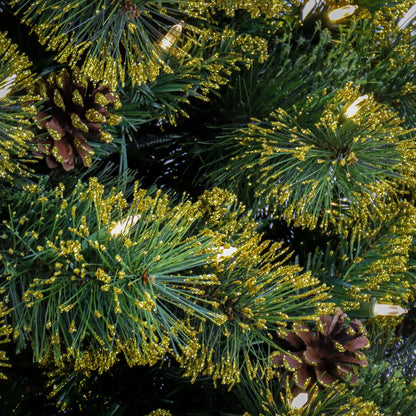 7 ft. Pre-Lit Maine Pine Tree with LED Lights, Plug-In