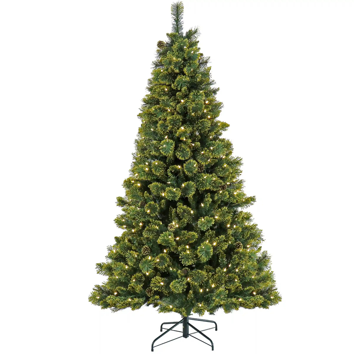 7 ft. Pre-Lit Maine Pine Tree with LED Lights, Plug-In