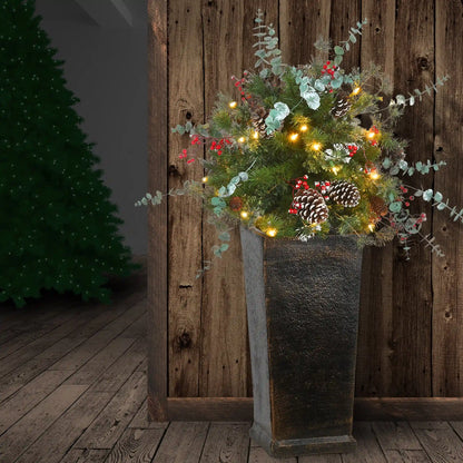 3 ft. Pre-Lit Meadow Basin Tree with LED Lights