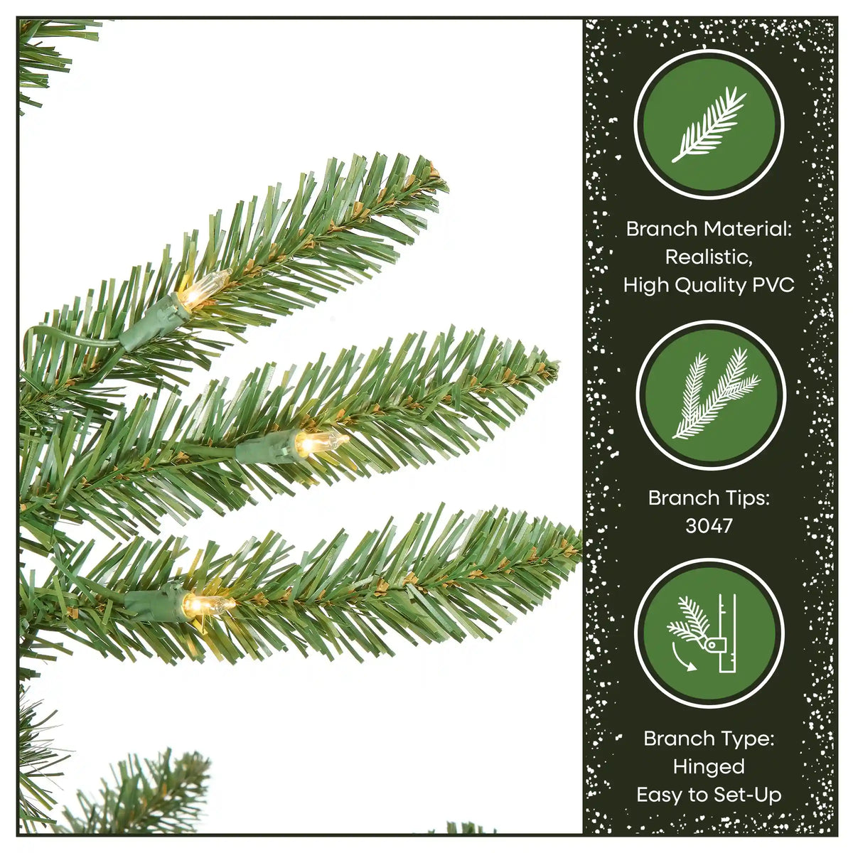 10 ft. Pre-Lit Natural Fraser Slim Fir Tree with Clear Lights, Plug-In