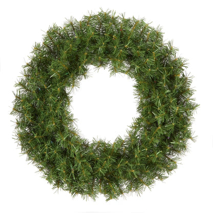 24 in. Pre-Lit Norwood Fir Wreath with Battery Operated Multicolor LED Lights