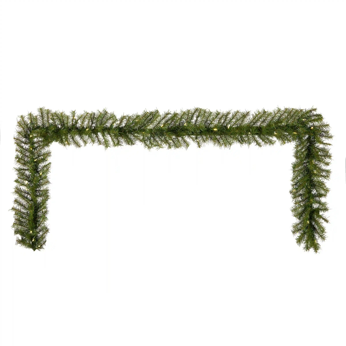 9 ft. Pre-Lit Norwood Fir Garland with Battery Operated Multicolor LED Lights
