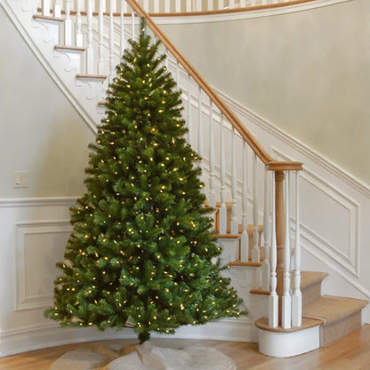 7.5 ft. Pre-Lit North Valley Spruce Tree with Clear Lights, Plug-In