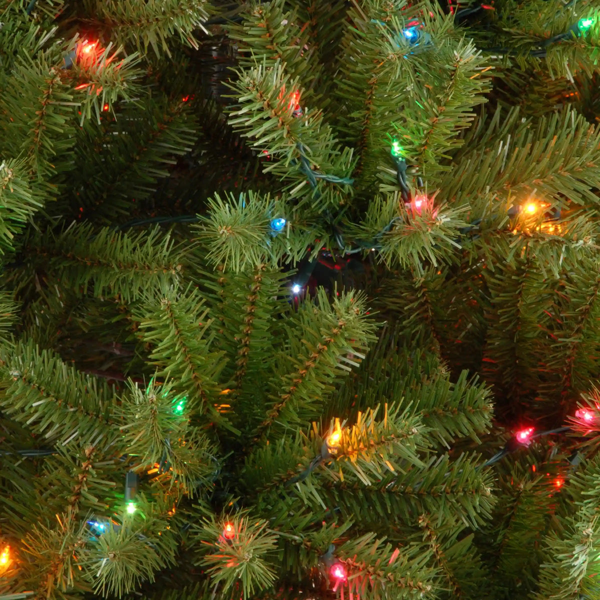 4.5 ft. Pre-Lit North Valley Spruce Tree with Multicolor Lights, Plug-In