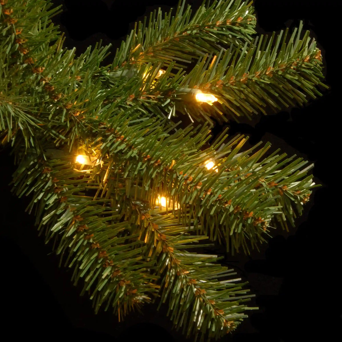 6.5 ft. Pre-Lit North Valley Spruce Pencil Slim Tree with Clear Lights, Plug-In