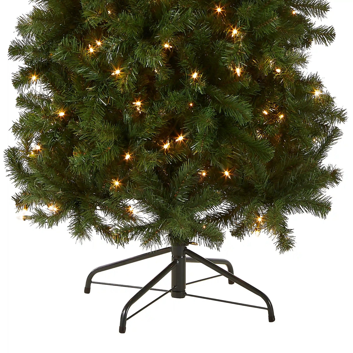 7.5 ft. Pre-Lit North Valley Spruce Pencil Slim Tree with Clear Lights, Plug-In