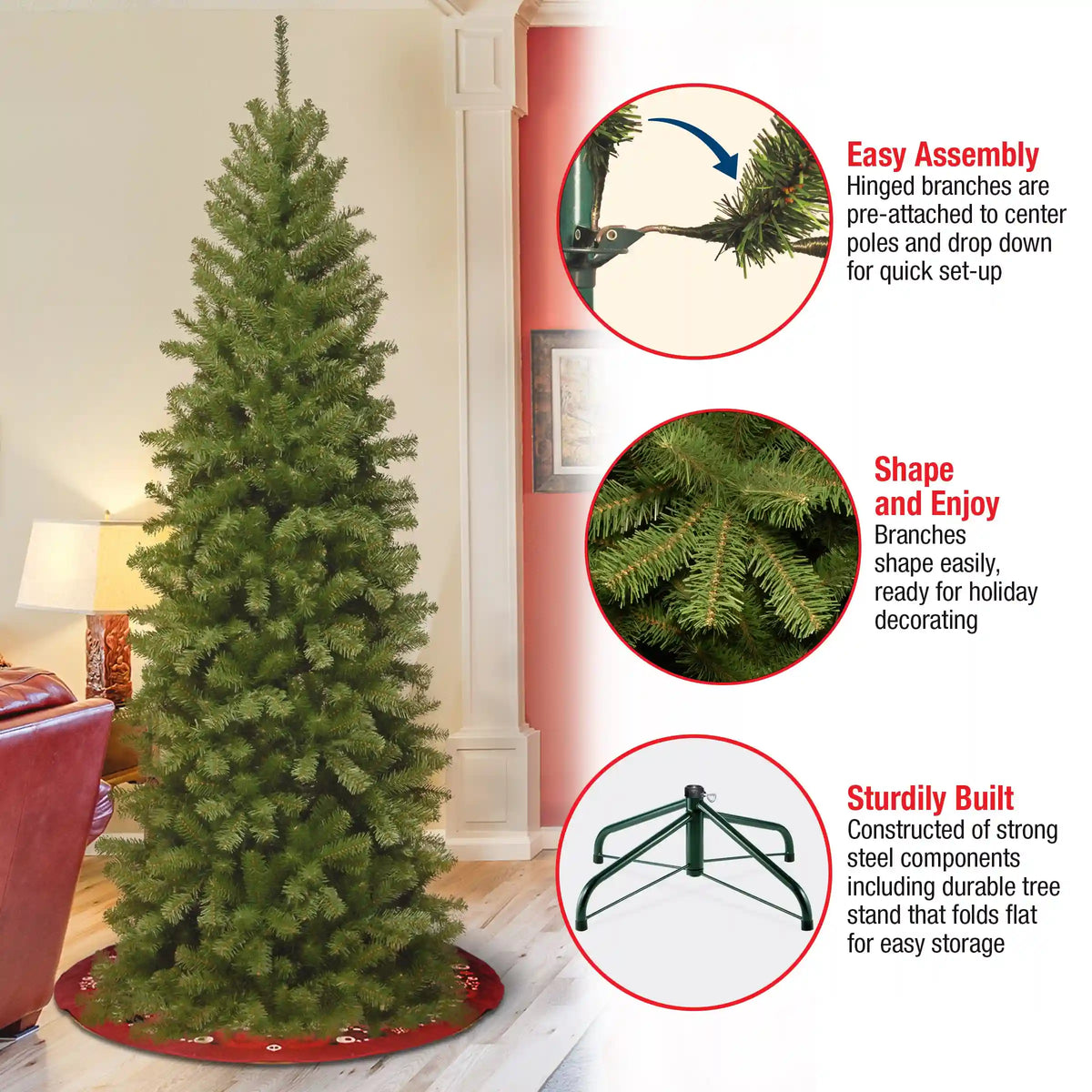 6.5 ft. North Valley Spruce Pencil Slim Tree