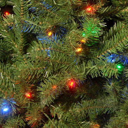 9 ft. Pre-Lit North Valley Spruce Tree with  PowerConnect Dual Color LED Lights, Plug-In