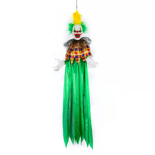 39 in. Halloween Pre-Lit Animated Scary Hanging Clown