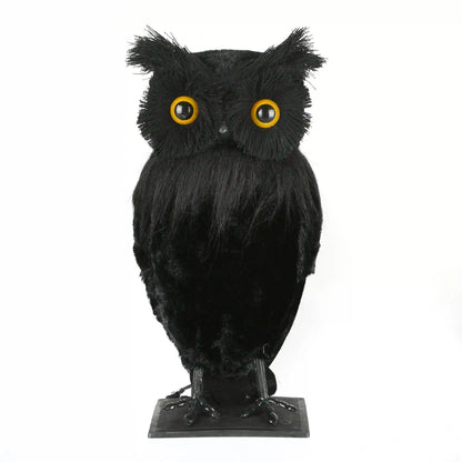 11 in. Halloween Lifelike Owl Tabletop Decoration