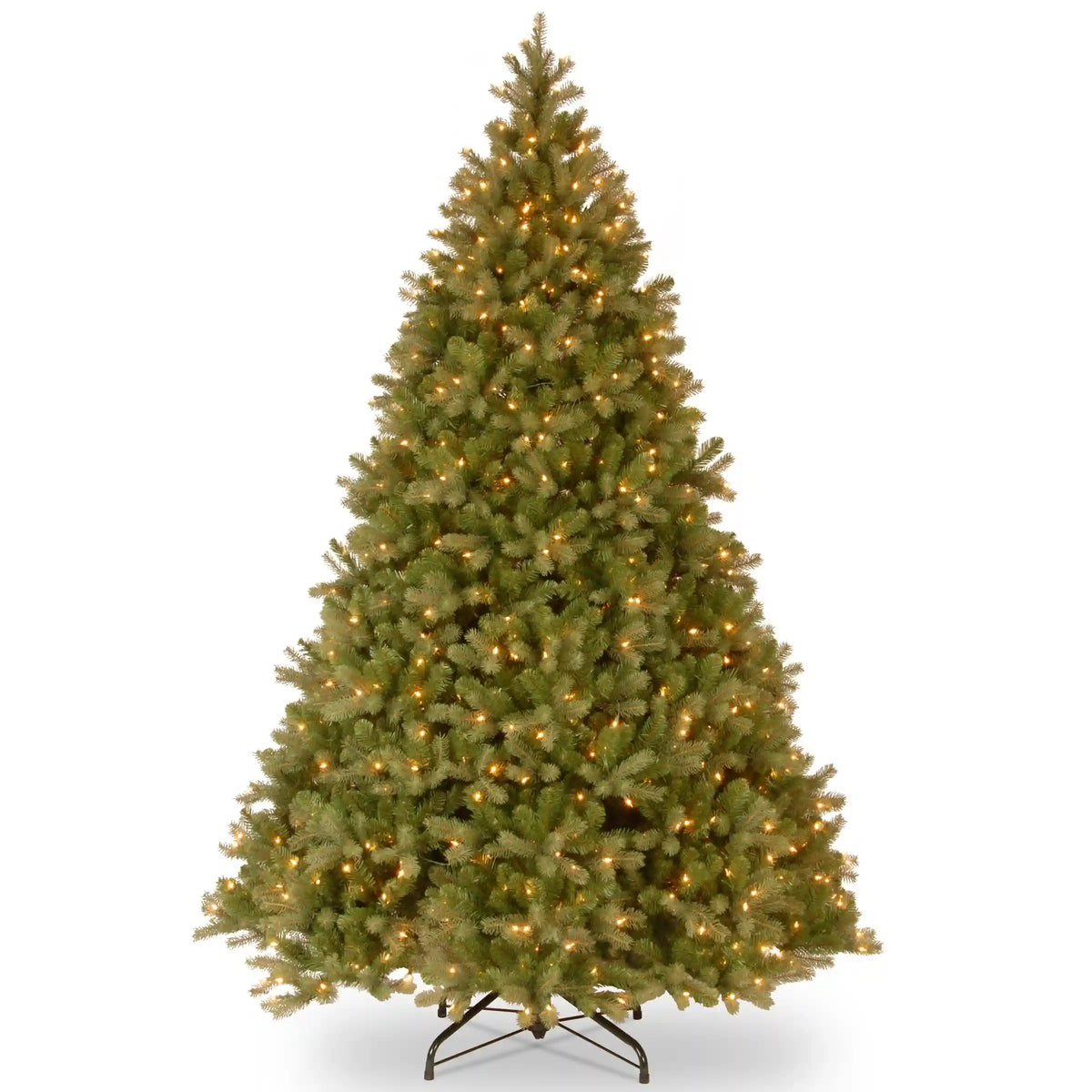 10 ft.Pre-Lit Downswept Douglas Fir Tree  with Clear Lights, Plug-In