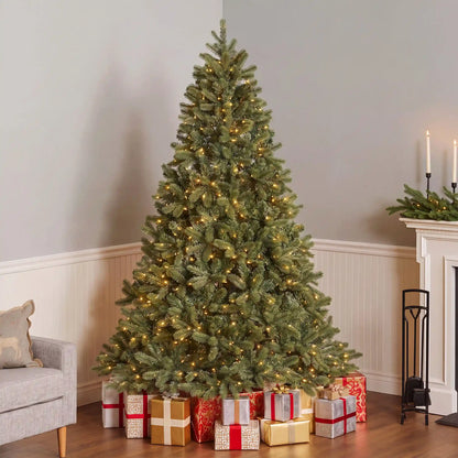 7.5 ft. Pre-Lit Downswept Douglas Fir Hinged Tree with Dual Color LED Lights, Plug-In