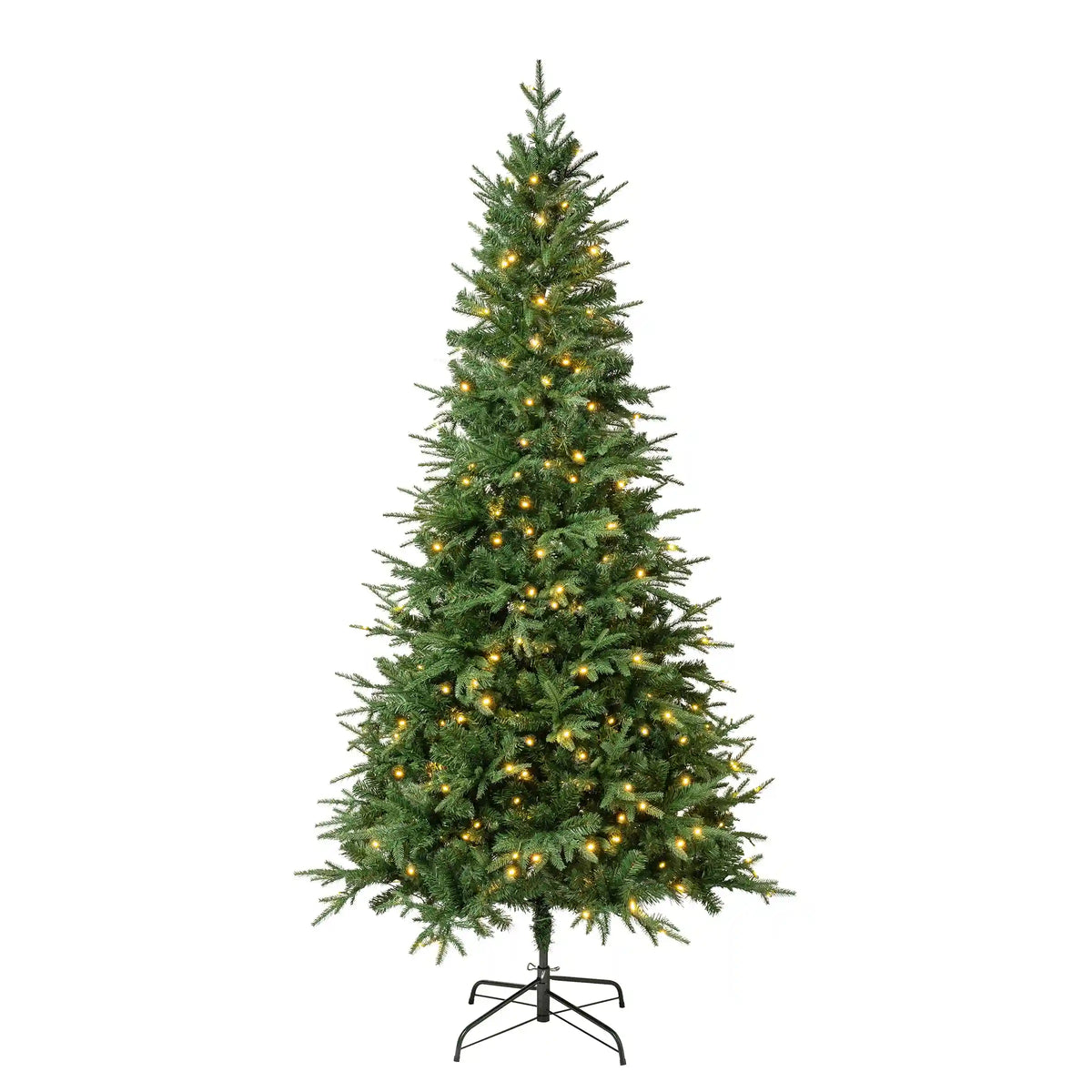 7.5 ft. Pre-Lit Duxbury Mix  Feel Real Tree with Warm White LED Lights, Plug-In