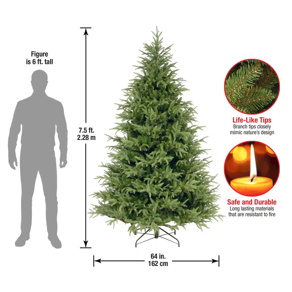 7.5 ft. Fraser Grande Tree