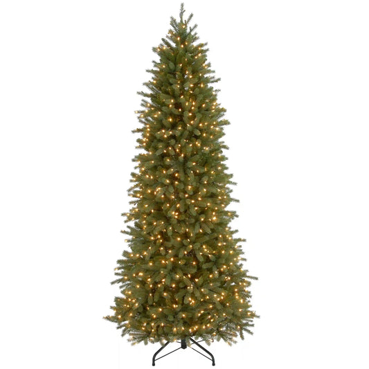 7.5 ft Jersey Fraser Fir Pencil Slim Tree with Clear Lights