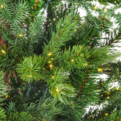 9 ft. Pre-Lit Lark Pine Medium Tree with Warm White LED Rice Lights
