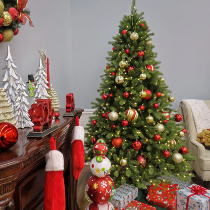 7.5 ft. Pre-Lit Lakewood Spruce Tree with Dual Color LED Lights