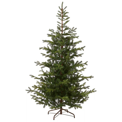 7.5 ft. Norwegian Spruce Hinged Tree with Clear Lights