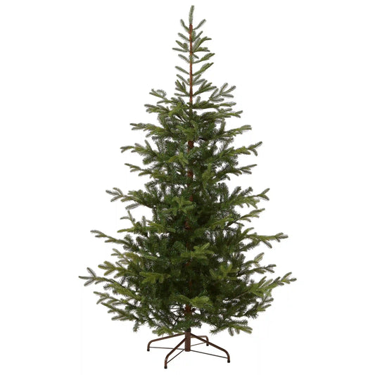 7.5 ft. Norwegian Spruce Hinged Tree with Clear Lights
