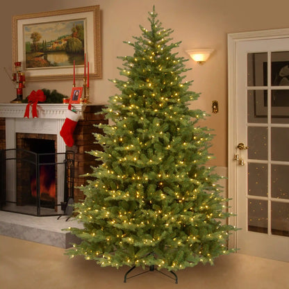 9 ft. Pre-Lit Nordic Spruce Medium Tree with Clear Lights, Plug-In