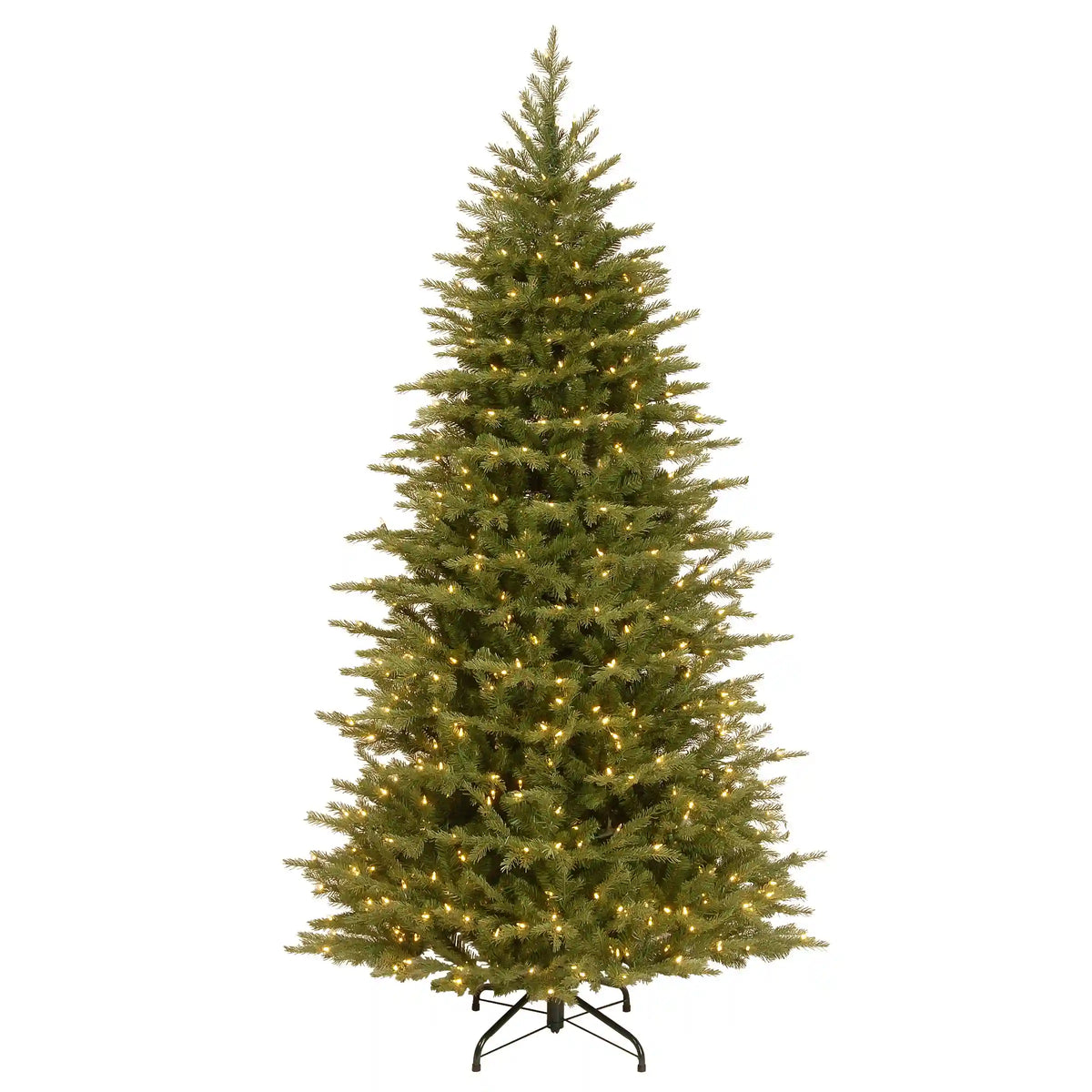 7.5 ft. Pre-Lit Nordic Spruce Slim Tree with Clear Lights, Plug-In
