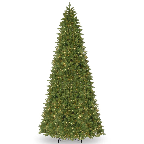 12 ft. Pre-Lit Ridgewood Spruce Slim Tree with Dual Color LED Lights