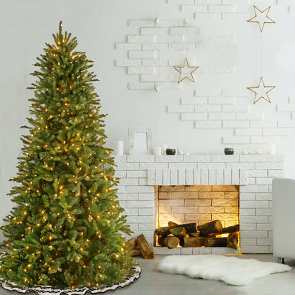 7.5 ft. Pre-Lit Tiffany Fir Slim Tree with Clear Lights, Plug-In