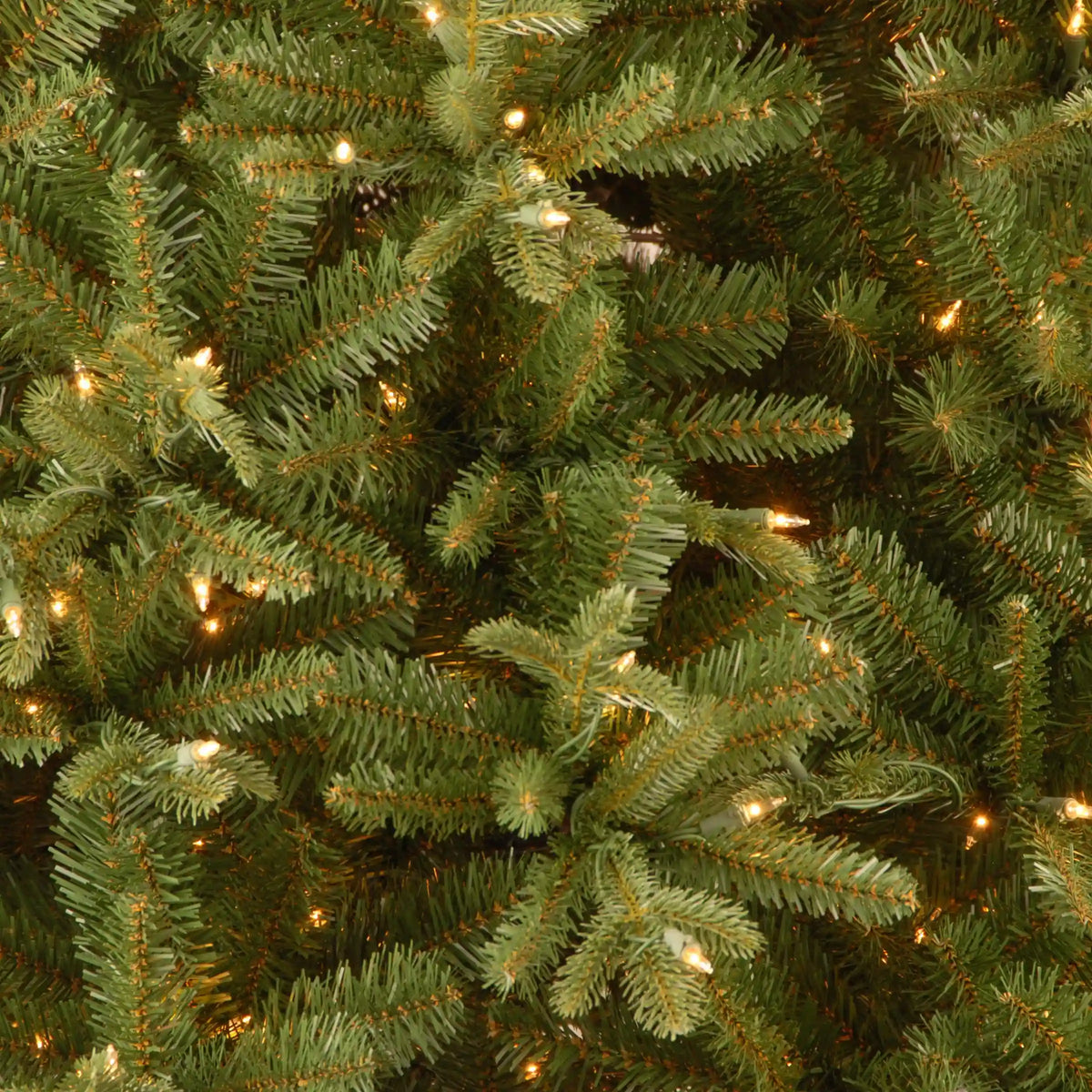 7.5 ft. Pre-Lit Tiffany Fir Slim Tree with Clear Lights, Plug-In
